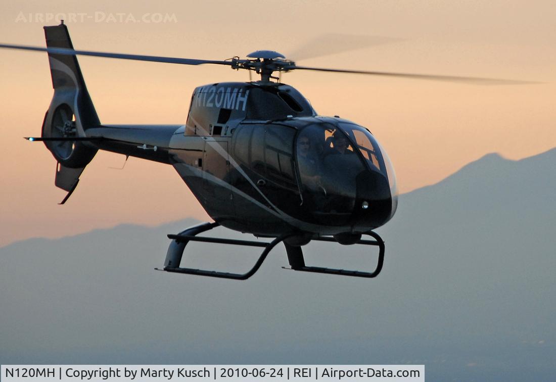 N120MH, 2004 Eurocopter EC-120B Colibri C/N 1390, Flying the pattern at Redlands Airport.