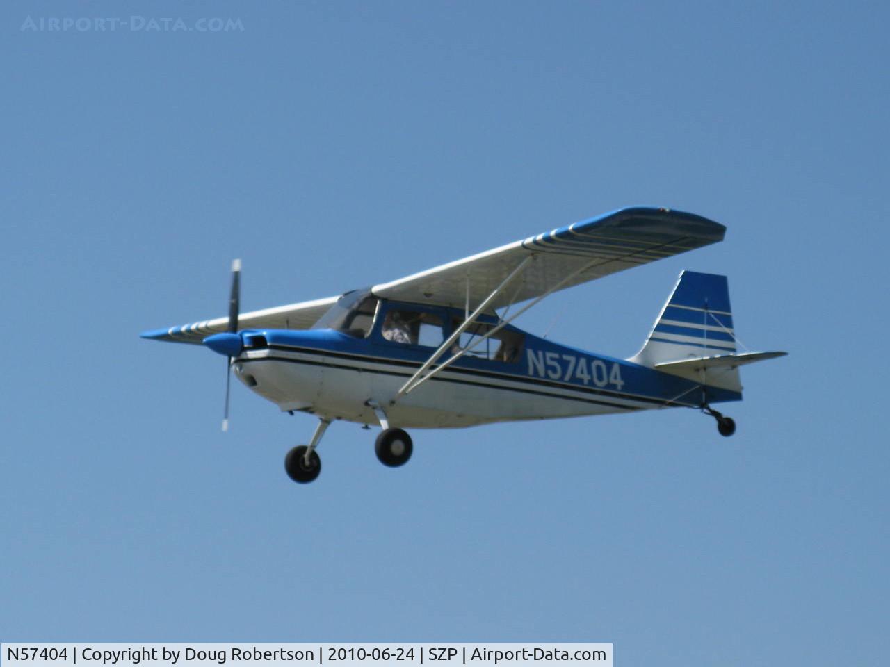 N57404, 1973 Bellanca 7ECA Citabria C/N 940-73, 1973 Bellanca 7ECA CITABRIA, Lycoming O-235 115 Hp, low pass over SZP's Rwy 22
