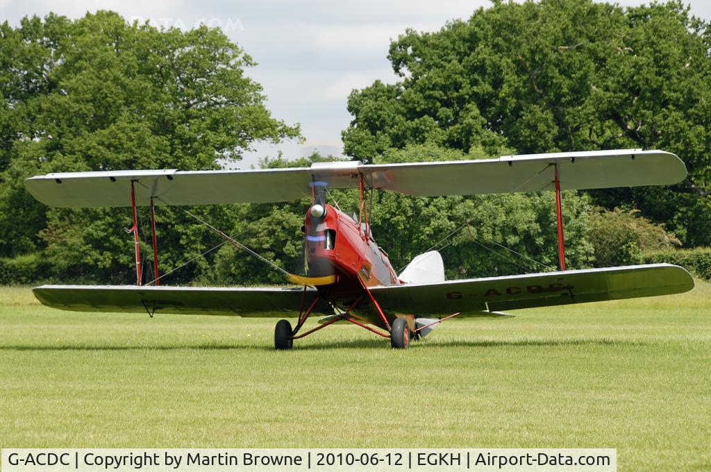 G-ACDC, 1933 De Havilland DH-82A Tiger Moth II C/N 3177, SHOT AT HEADCORN