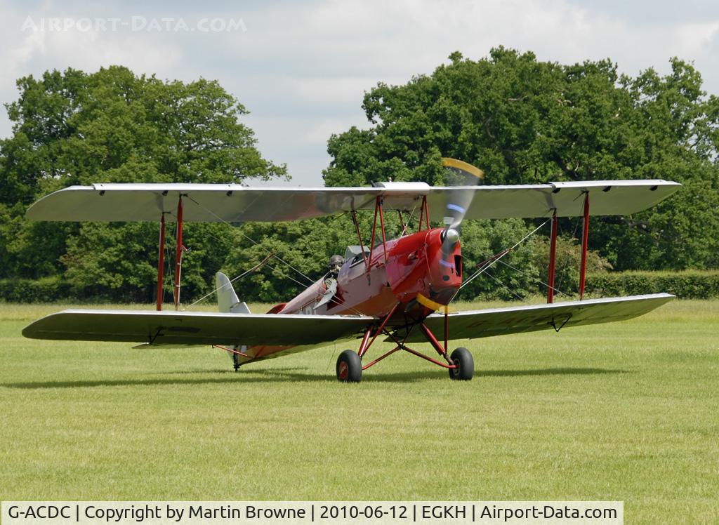 G-ACDC, 1933 De Havilland DH-82A Tiger Moth II C/N 3177, SHOT AT HEADCORN