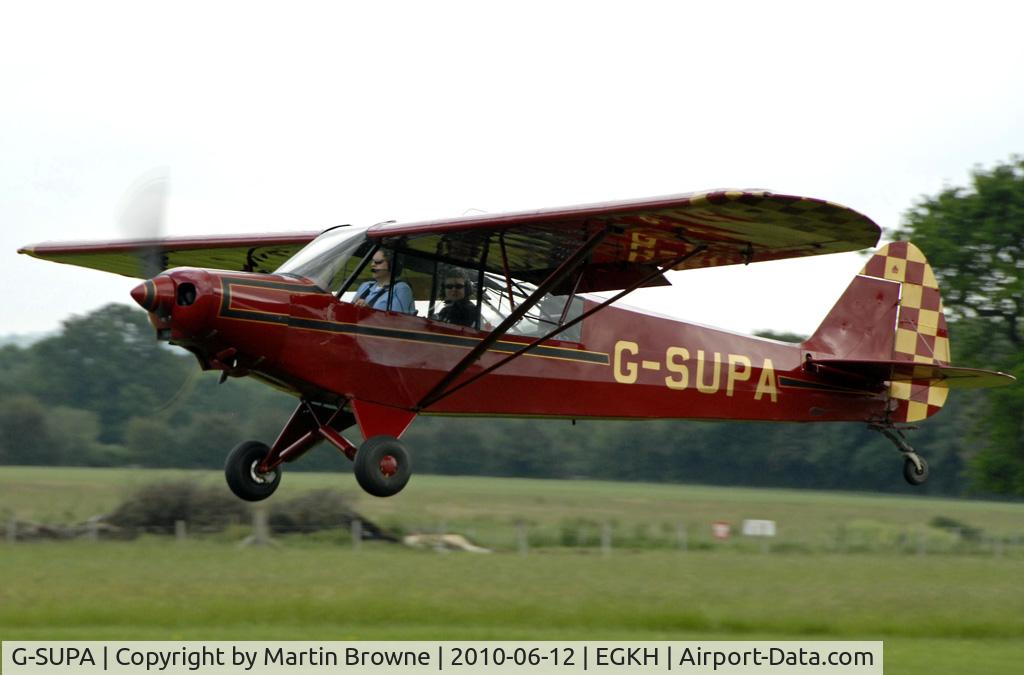 G-SUPA, 1957 Piper PA-18-150 Super Cub C/N 18-5512, SHOT AT HEADCORN
