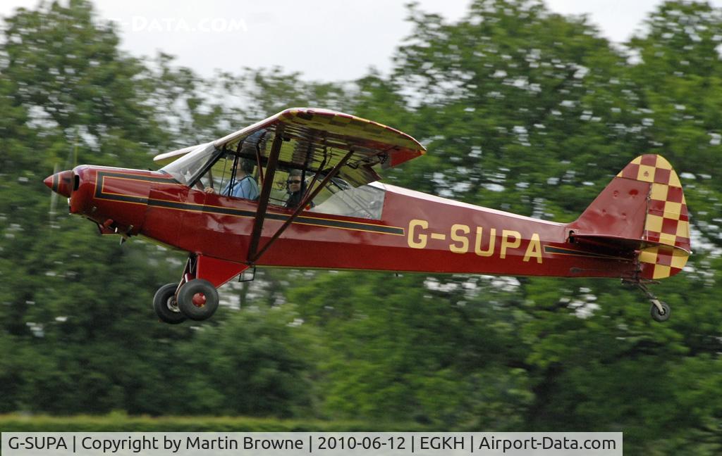 G-SUPA, 1957 Piper PA-18-150 Super Cub C/N 18-5512, SHOT AT HEADCORN