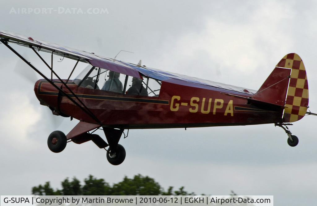 G-SUPA, 1957 Piper PA-18-150 Super Cub C/N 18-5512, SHOT AT HEADCORN