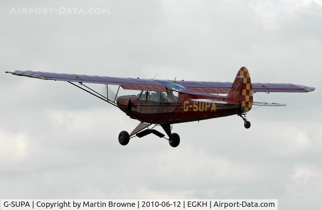G-SUPA, 1957 Piper PA-18-150 Super Cub C/N 18-5512, SHOT AT HEADCORN