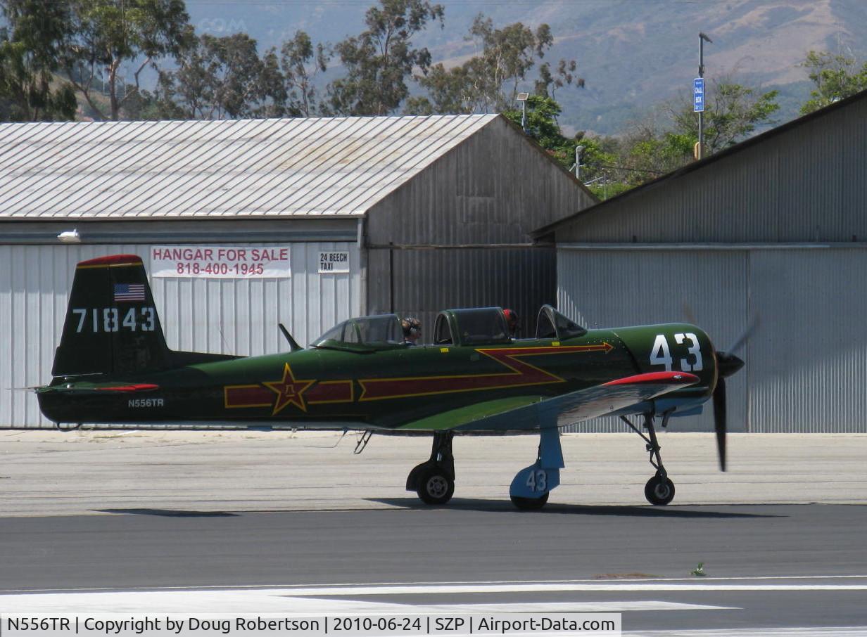 N556TR, 1968 Nanchang CJ-6A C/N 2432060, 1968 Nanchang China CJ-6A, Vedeneev (Ivchenko) MP-14 9 cylinder 360 Hp upgrade conversion, holding short Rwy 22