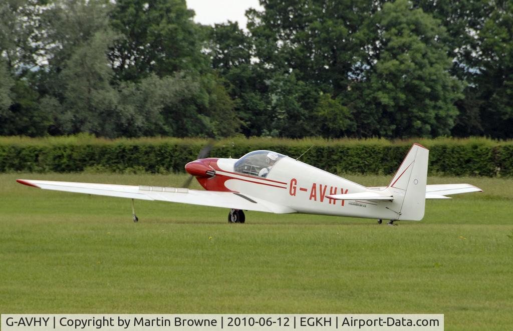 G-AVHY, 1967 Sportavia-Putzer Fournier RF-4D C/N 4009, SHOT AT HEADCORN