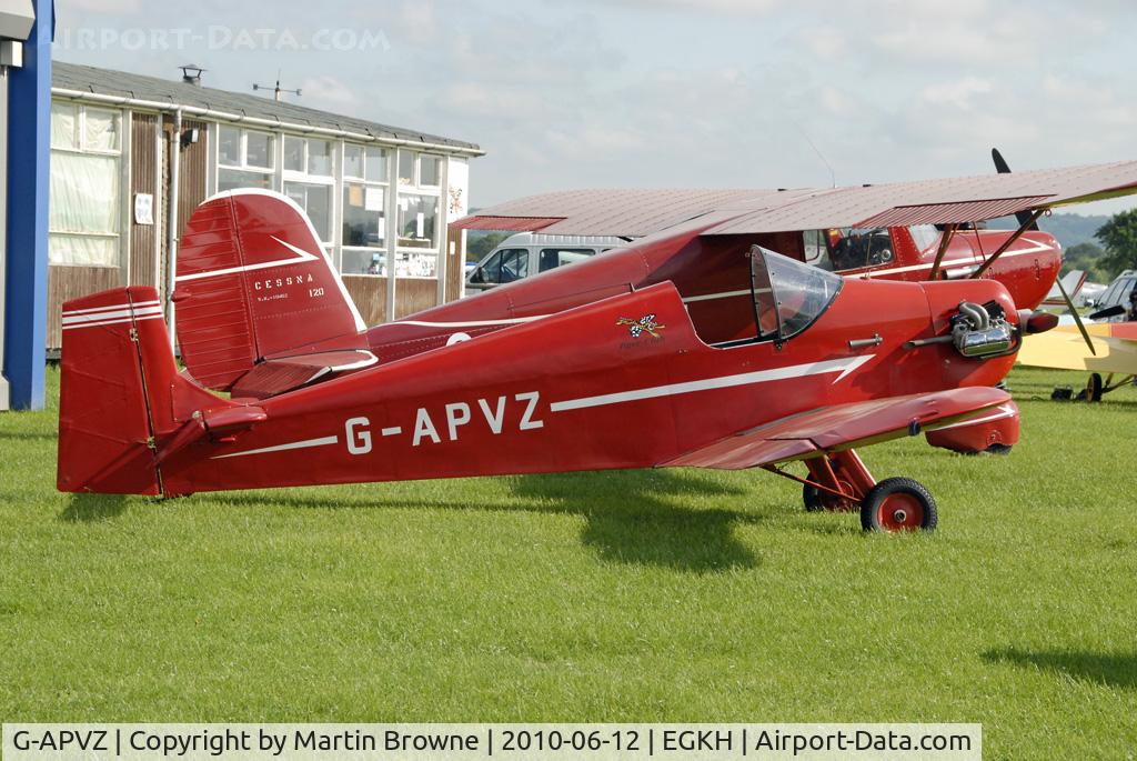 G-APVZ, 1960 Rollason Druine D.31 Turbulent C/N PFA 545, SHOT AT HEADCORN