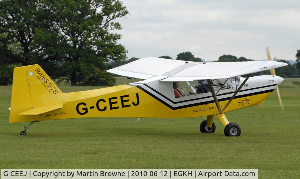 G-CEEJ, 2006 Rans S-7S Courier C/N PFA 218-14557, SHOT AT HEADCORN