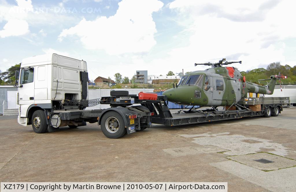 XZ179, 1978 Westland Lynx AH.7 C/N 047, Backloading from Gutersloh.