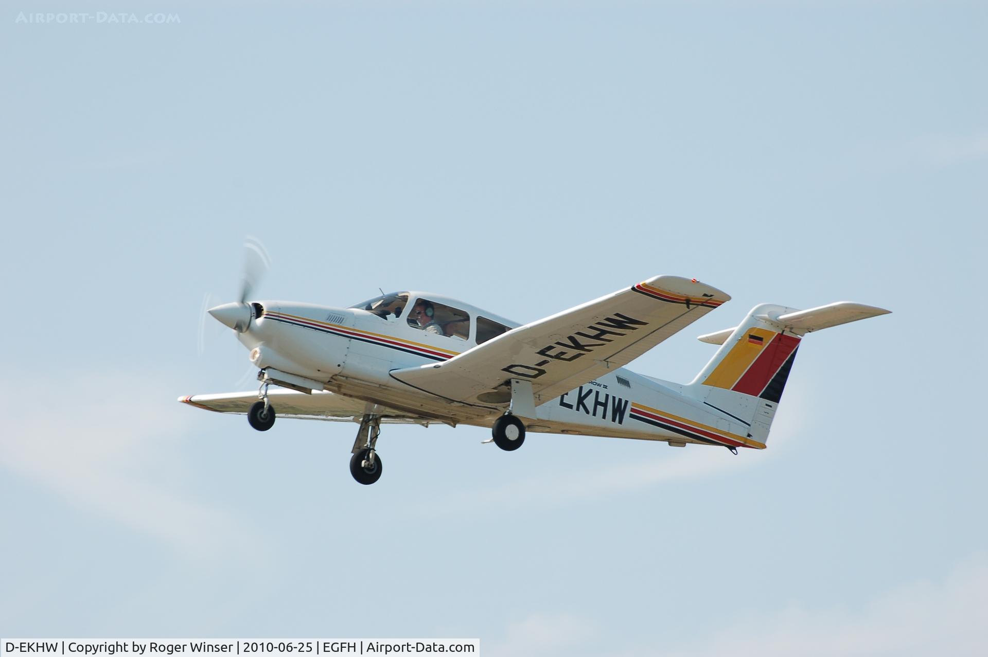 D-EKHW, 1980 Piper PA-28RT-201T Turbo Arrow IV Arrow IV C/N 28R-8031094, Visiting Turbo Arrow IV departing Runway 22