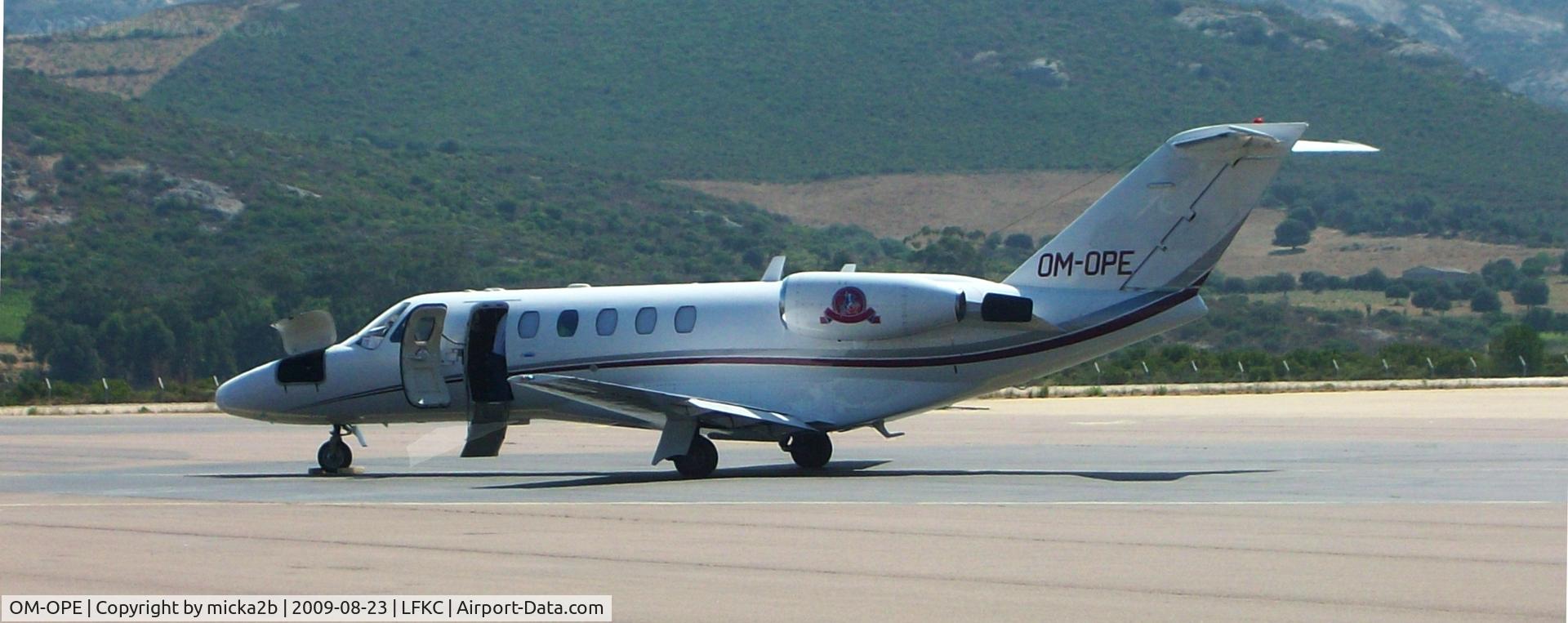 OM-OPE, 2005 Cessna 525A CitationJet CJ2 C/N 525A-0239, Parked.