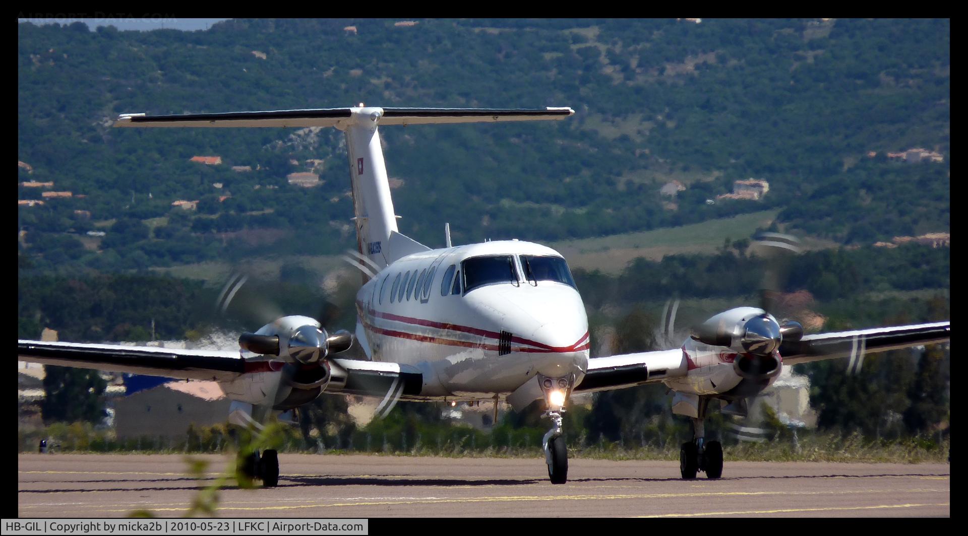 HB-GIL, 1977 Beech 200 Super King Air C/N BB-194, Departure to 36 for Sion Airport.
