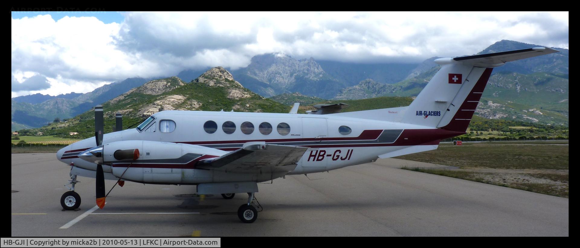 HB-GJI, 1979 Beech 200 Super King Air C/N BB-451, Parked.