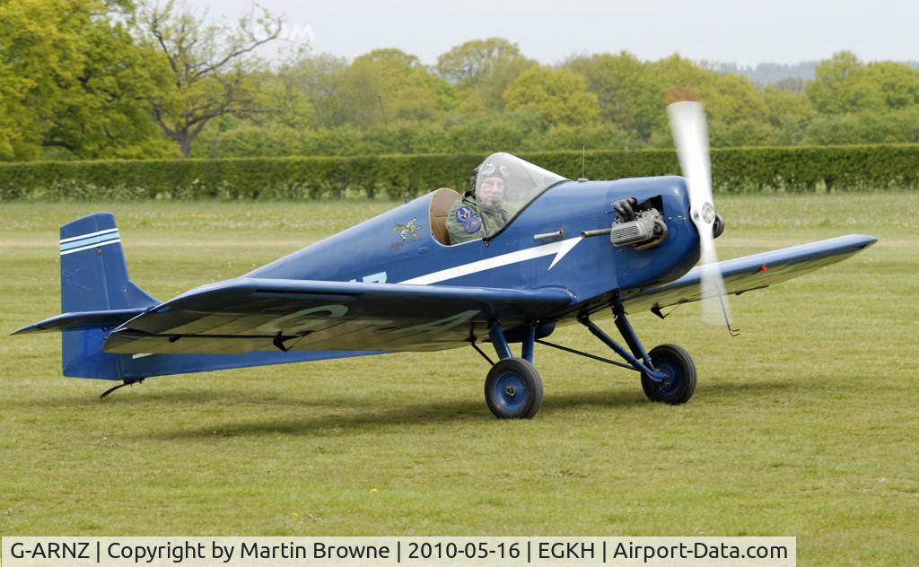 G-ARNZ, 1961 Rollason Druine D.31 Turbulent C/N PFA 579, SHOT AT HEADCORN