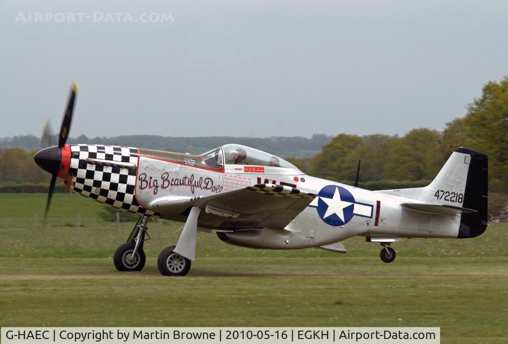 G-HAEC, 1951 Commonwealth CA-18 Mustang 22 (P-51D) C/N CACM-192-1517, SHOT AT HEADCORN