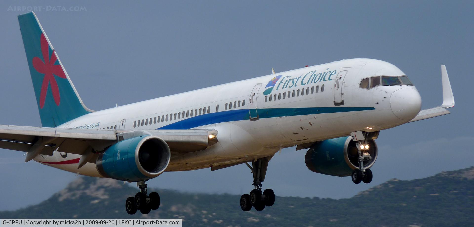 G-CPEU, 1999 Boeing 757-236 C/N 29941, Landing in 18 from London Gatwick.