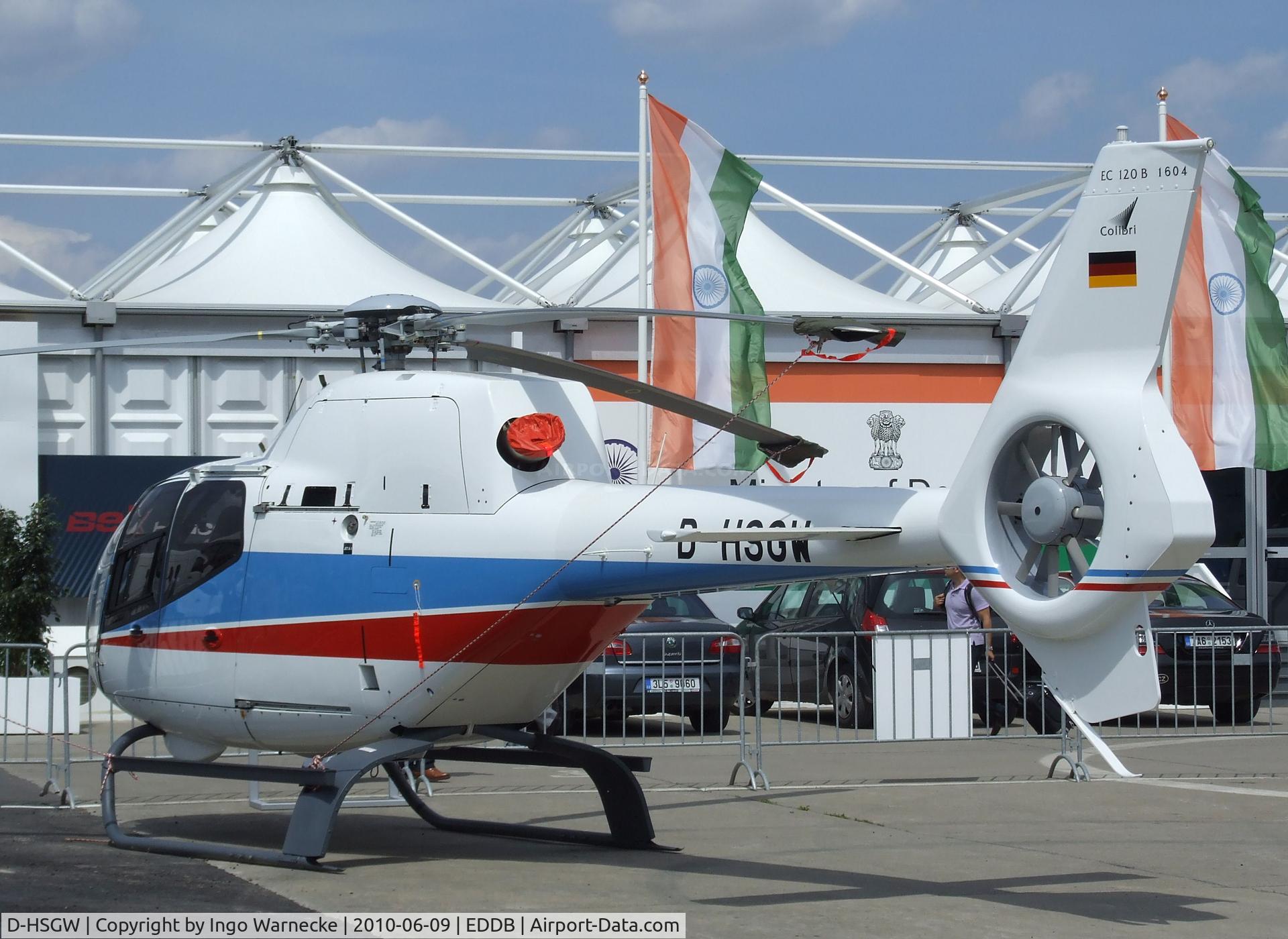 D-HSGW, 2009 Eurocopter EC-120B Colibri C/N 1604, Eurocopter EC120B Colibri at ILA 2010, Berlin