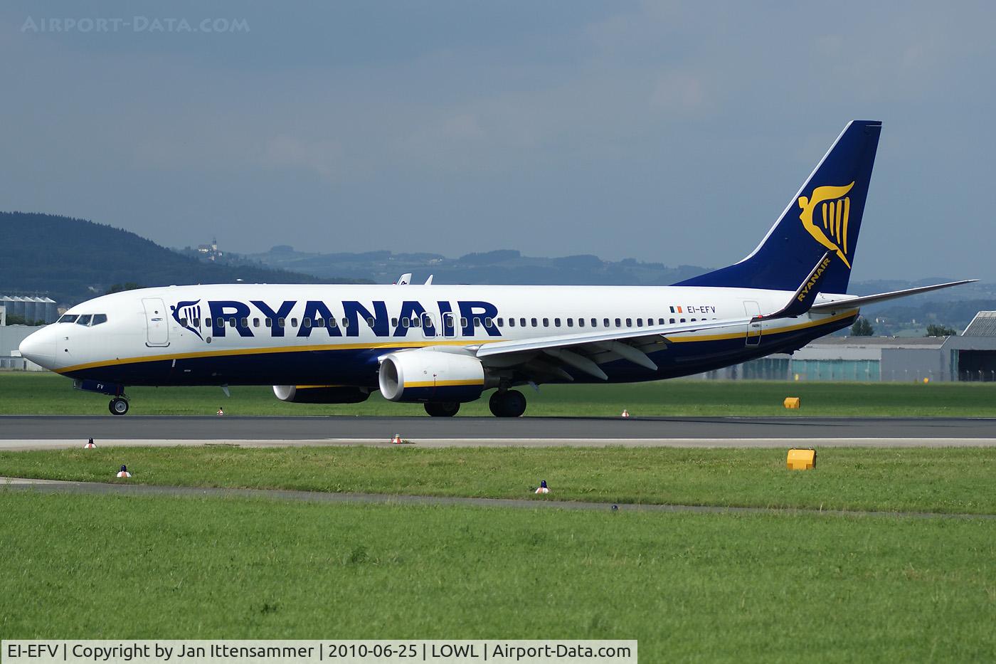EI-EFV, 2009 Boeing 737-8AS C/N 35017, Ryanair @ Linz Airport