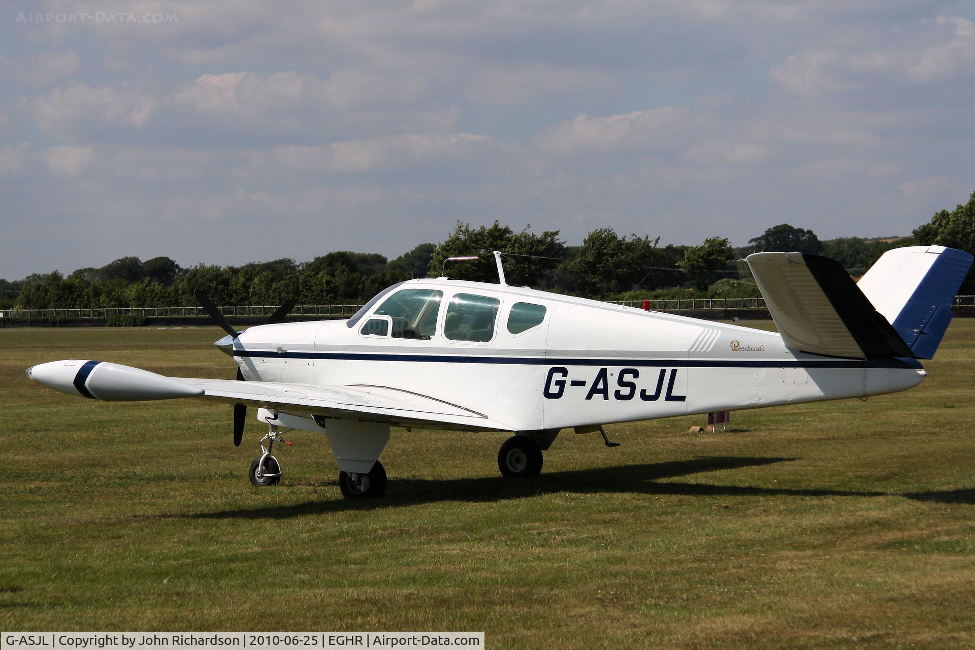 G-ASJL, 1957 Beech H35 Bonanza C/N D-5132, At Goodwood