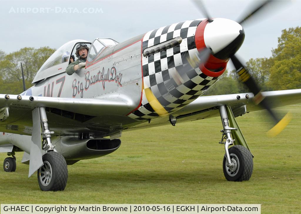 G-HAEC, 1951 Commonwealth CA-18 Mustang 22 (P-51D) C/N CACM-192-1517, SHOT AT HEADCORN
