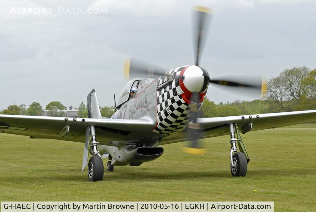G-HAEC, 1951 Commonwealth CA-18 Mustang 22 (P-51D) C/N CACM-192-1517, SHOT AT HEADCORN