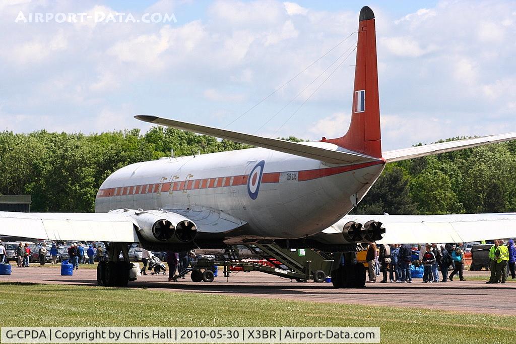 G-CPDA, 1963 De Havilland DH.106 Comet 4C C/N 6473, wearing its former Royal Aircraft Establishment id XS235