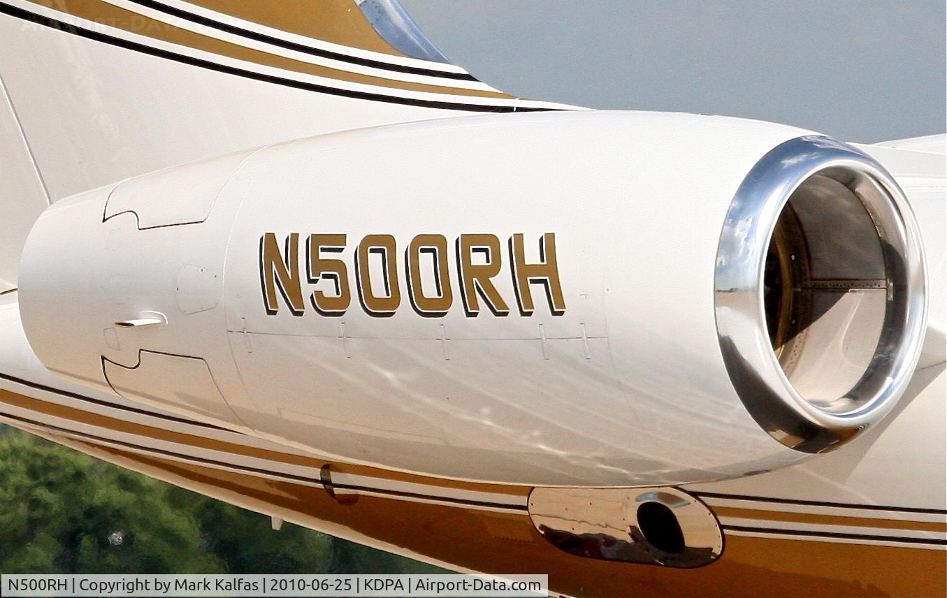 N500RH, Gulfstream Aerospace G-V C/N 558, RICK HENDRICK MOTORSPORTS, Gulfstream Aerospace G-V N500RH, on the ramp at KDPA in town for the Bloomington Gold Corvette Show.