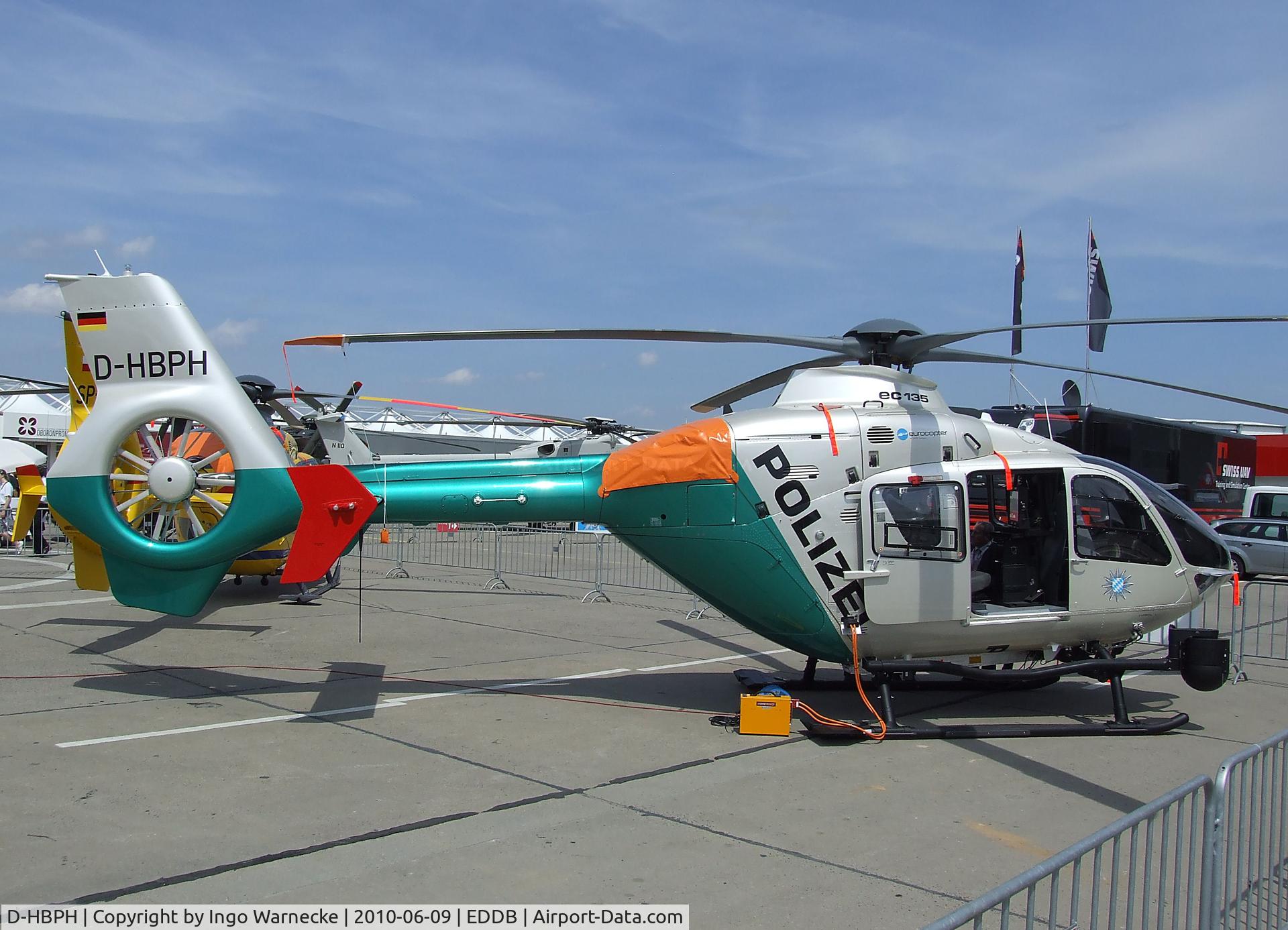 D-HBPH, Eurocopter EC-135P-2+ C/N 0912, Eurocopter EC135P2+ of the bavarian police at ILA 2010, Berlin