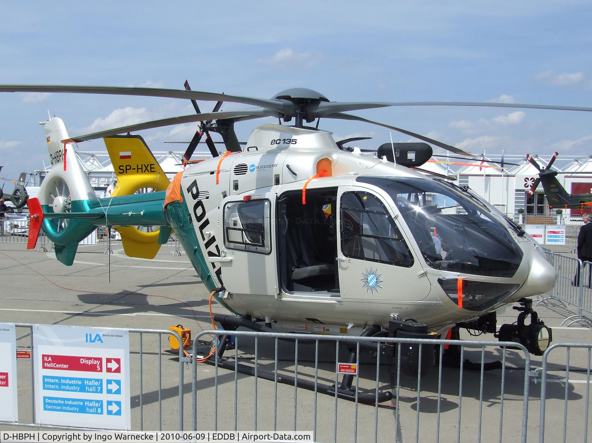 D-HBPH, Eurocopter EC-135P-2+ C/N 0912, Eurocopter EC135P2+ of the bavarian police at ILA 2010, Berlin