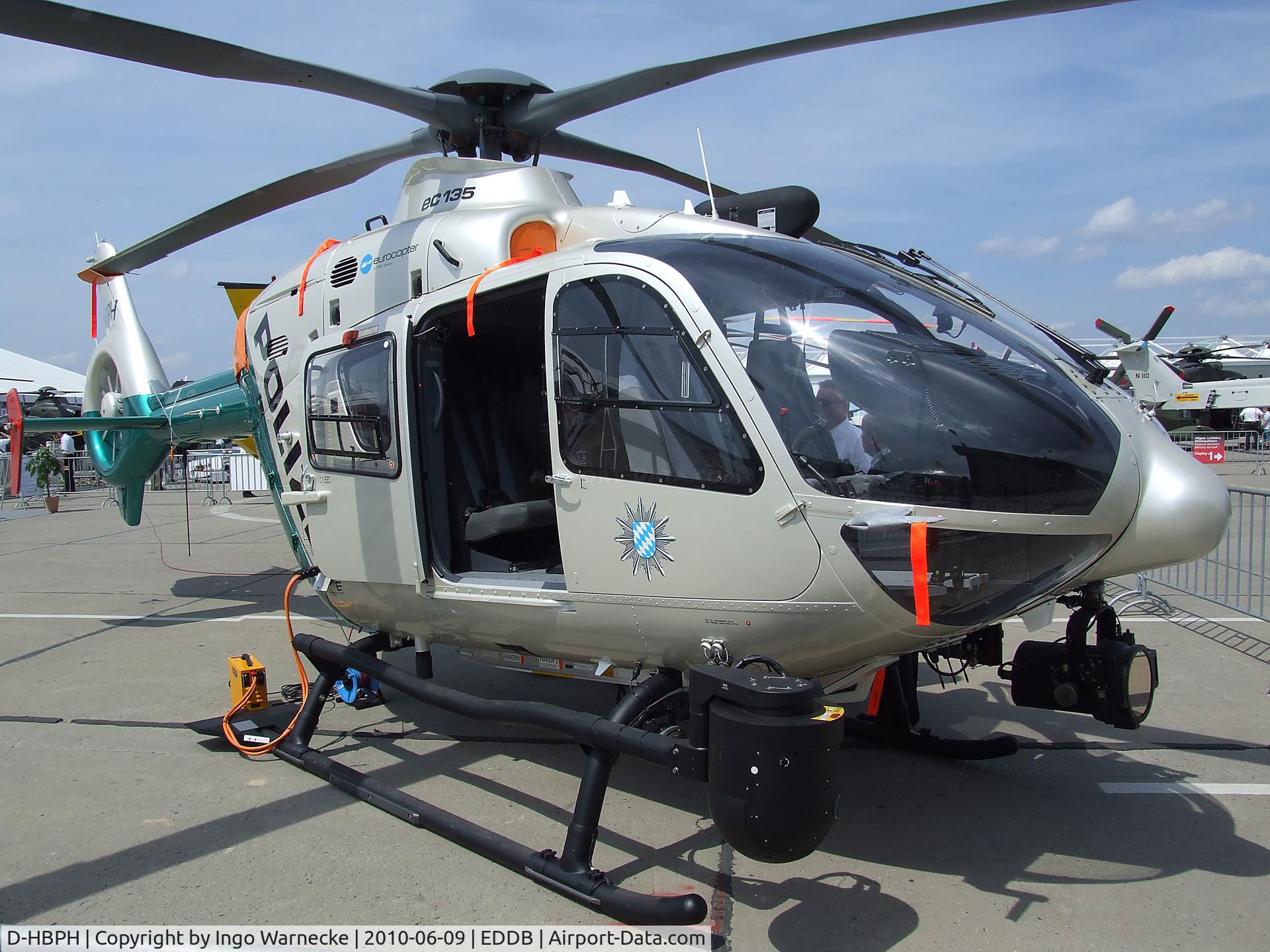 D-HBPH, Eurocopter EC-135P-2+ C/N 0912, Eurocopter EC135P2+ of the bavarian police at ILA 2010, Berlin