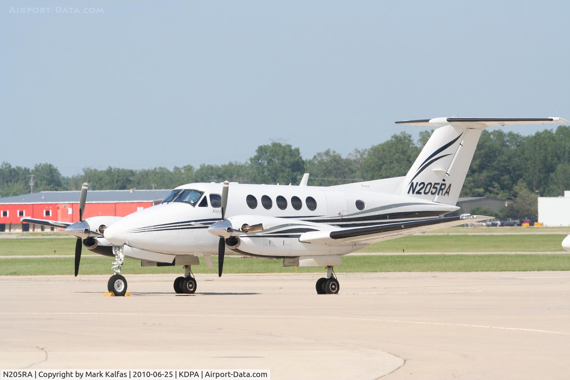 N205RA, Raytheon B200 King Air C/N BB-1919, AVN AIR LLC RAYTHEON AIRCRAFT COMPANY B200 N205RA on the ramp KDPA.