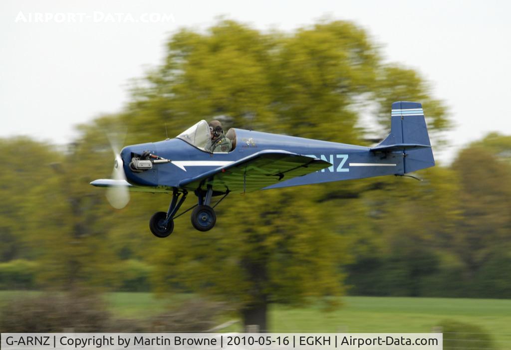 G-ARNZ, 1961 Rollason Druine D.31 Turbulent C/N PFA 579, SHOT AT HEADCORN