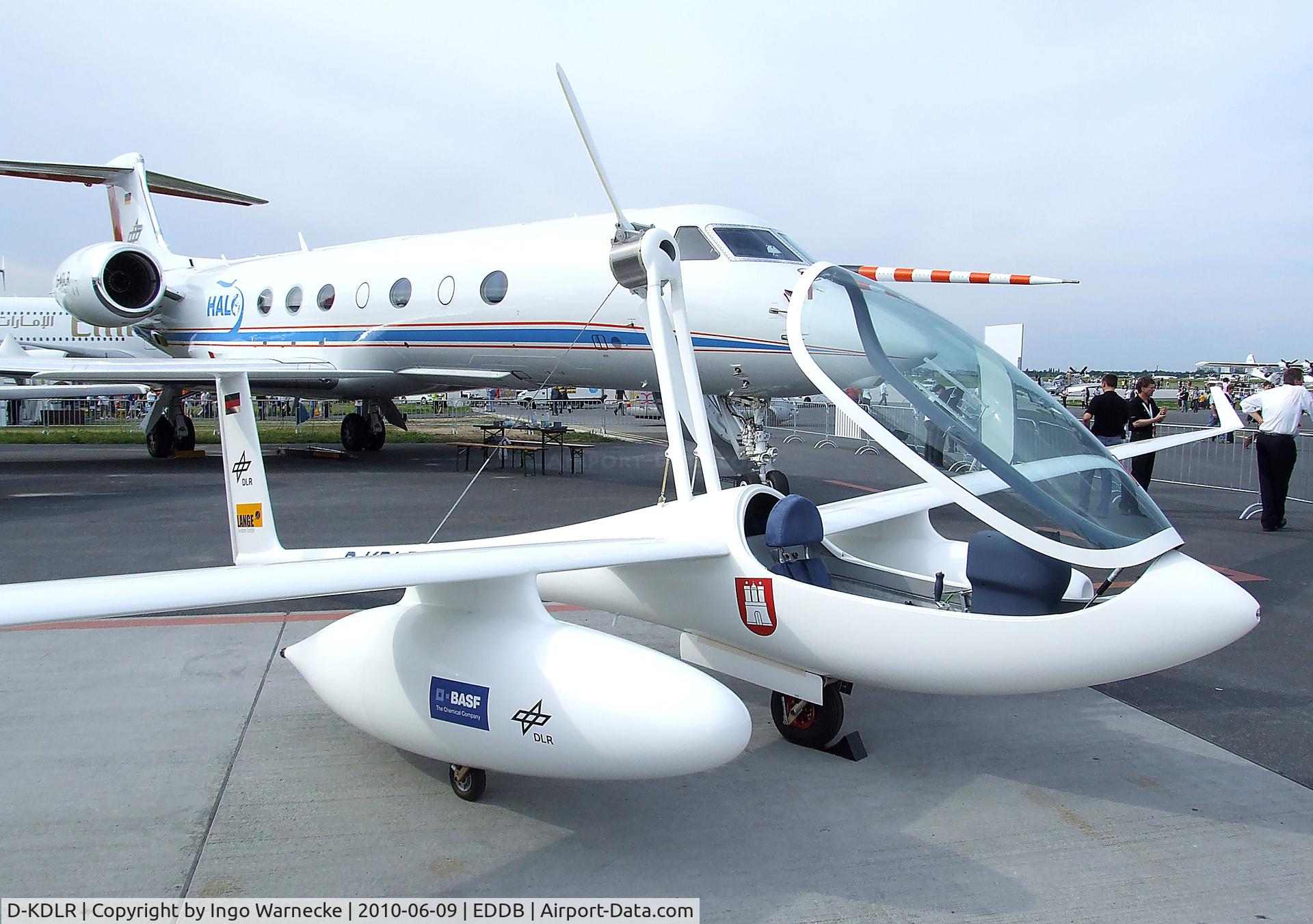 D-KDLR, 2008 Lange E-1 Antares DLR-H2 C/N 01, DLR / Lange Aviation Antares DLR-H2 fuel cell/hydrogen powered electric aircraft of the DLR at ILA 2010, Berlin
