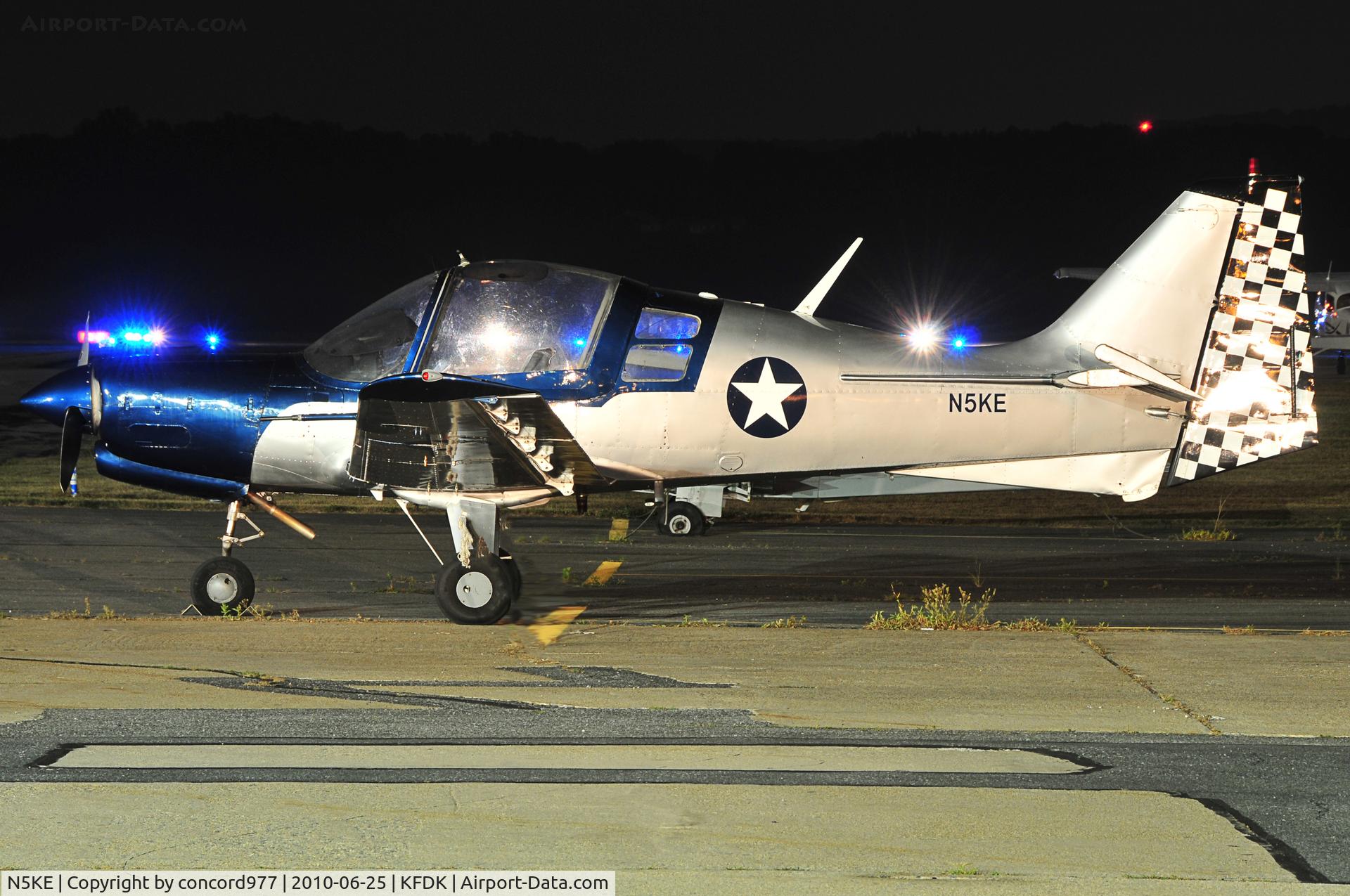 N5KE, 1972 Scottish Aviation Sk.61D Bulldog C/N BH100/155, Seen at KFDK on 6/25/2010