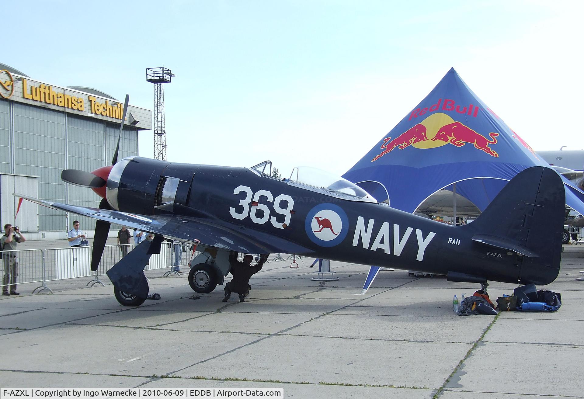 F-AZXL, 1948 Hawker Fury FB.10 C/N 37514/ISS20, Hawker Sea Fury FB11 at ILA 2010, Berlin