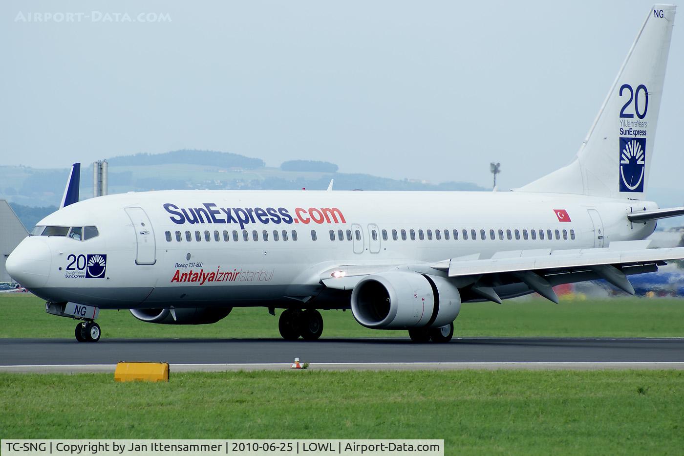 TC-SNG, 2008 Boeing 737-8HC C/N 36530, Sunexpress @ Linz Airport