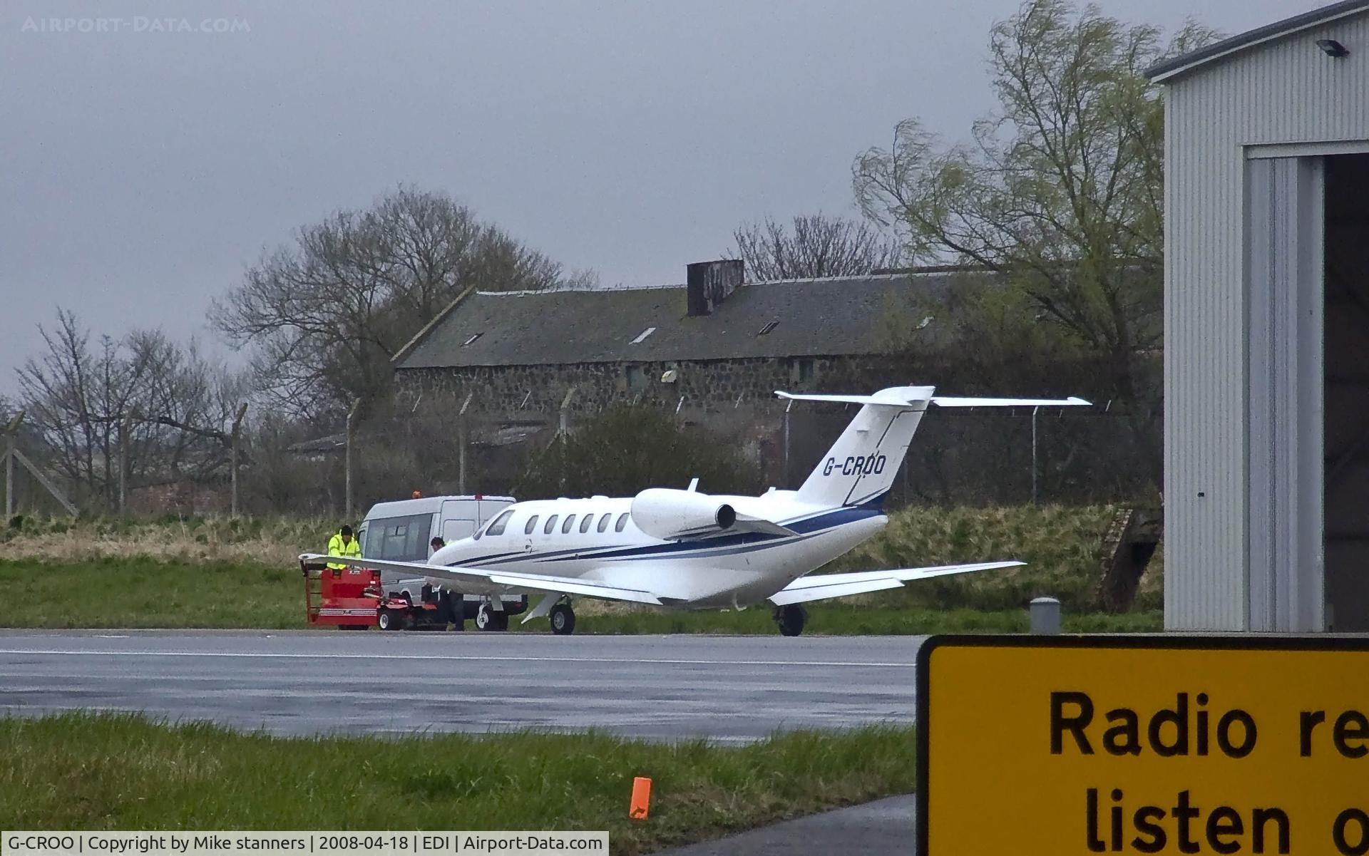 G-CROO, 2008 Cessna 525A CitationJet CJ2+ C/N 525A-0388, EBJ Operations CJ2+ At EDI,G-CROO is now Owned by Rooney air