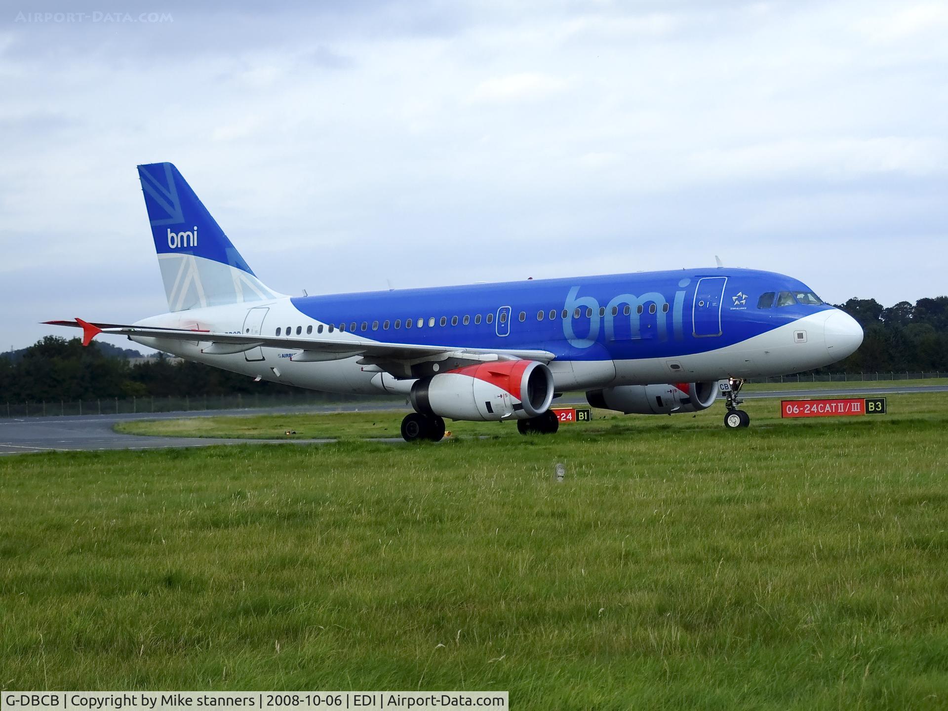 G-DBCB, 2004 Airbus A319-131 C/N 2188, BMI A319 Arrives at EDI From LHR