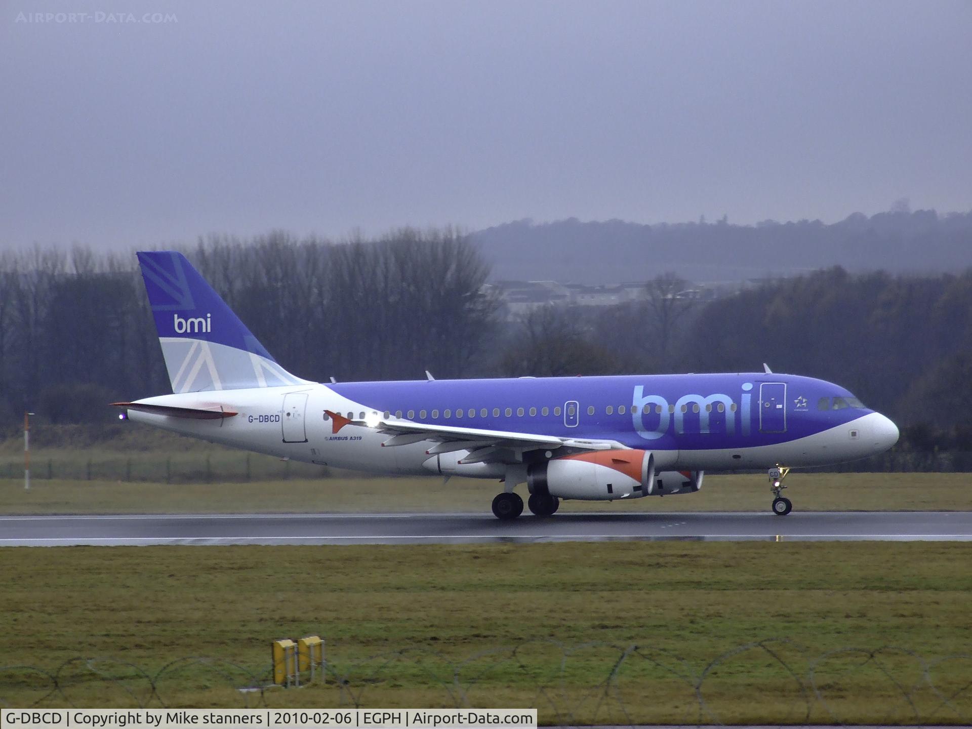 G-DBCD, 2005 Airbus A319-131 C/N 2389, G-DBCD Thunders down runway 06 on departure to LHR