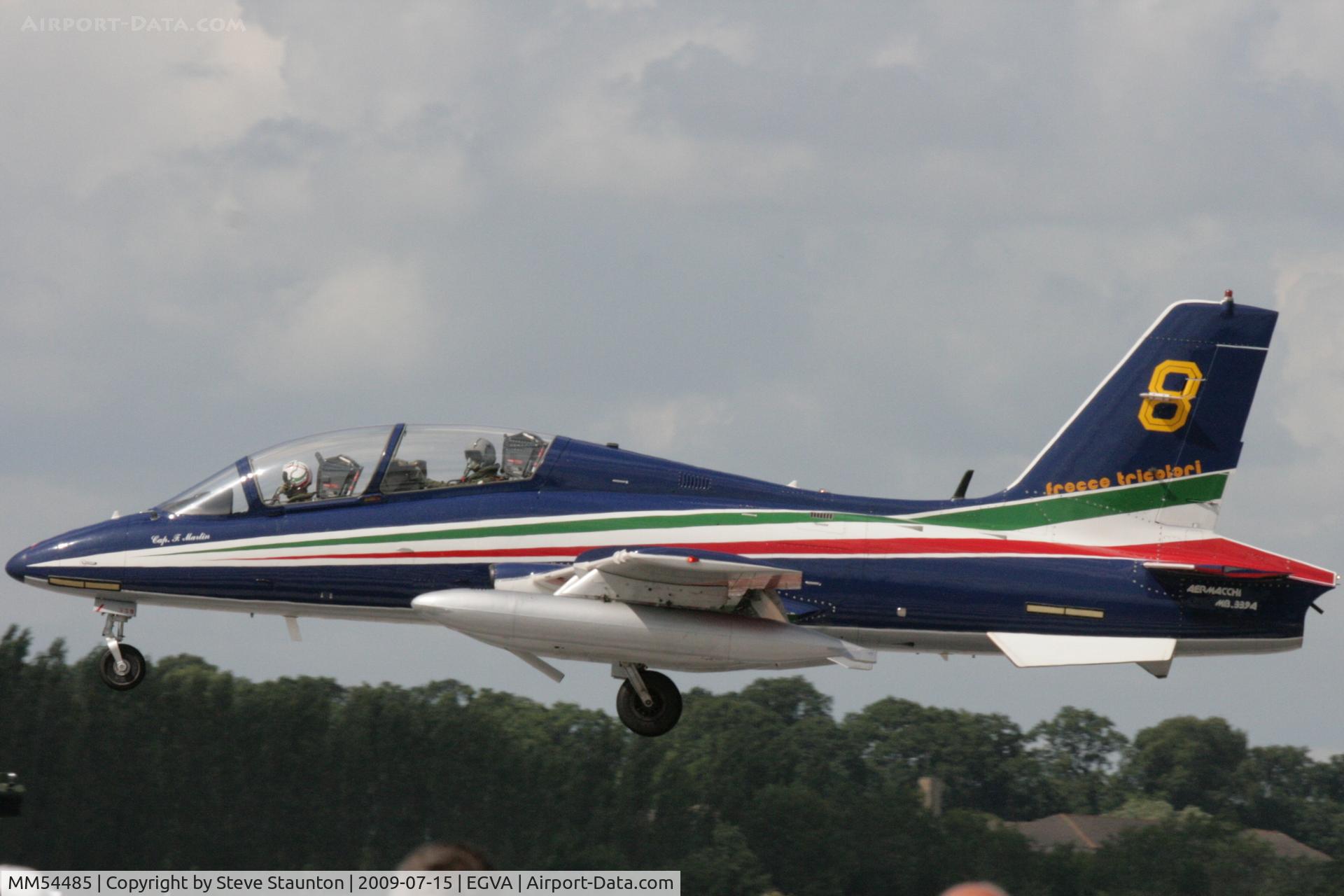 MM54485, Aermacchi MB-339PAN C/N 6682/077/AD014, Taken at the Royal International Air Tattoo 2009
