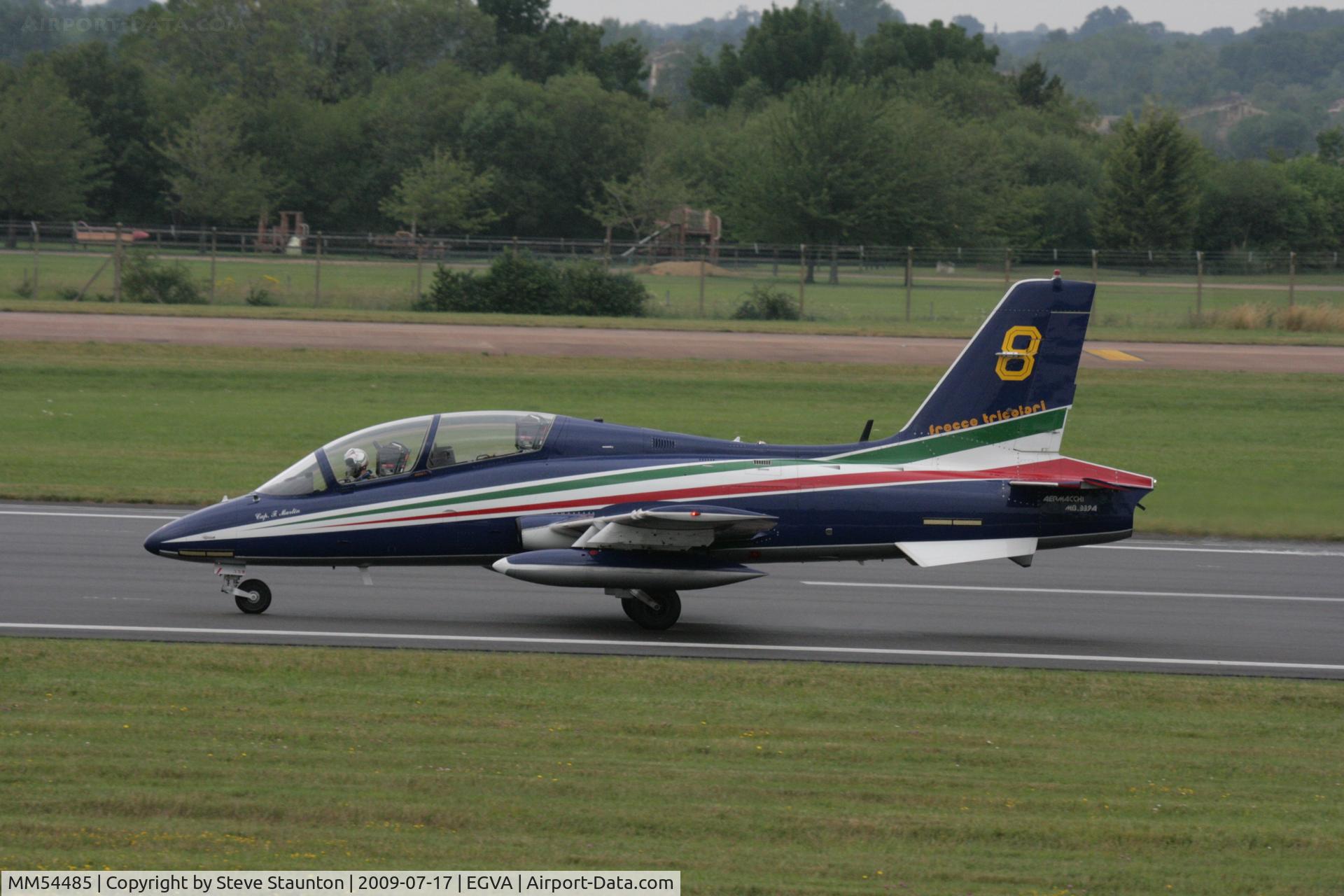 MM54485, Aermacchi MB-339PAN C/N 6682/077/AD014, Taken at the Royal International Air Tattoo 2009