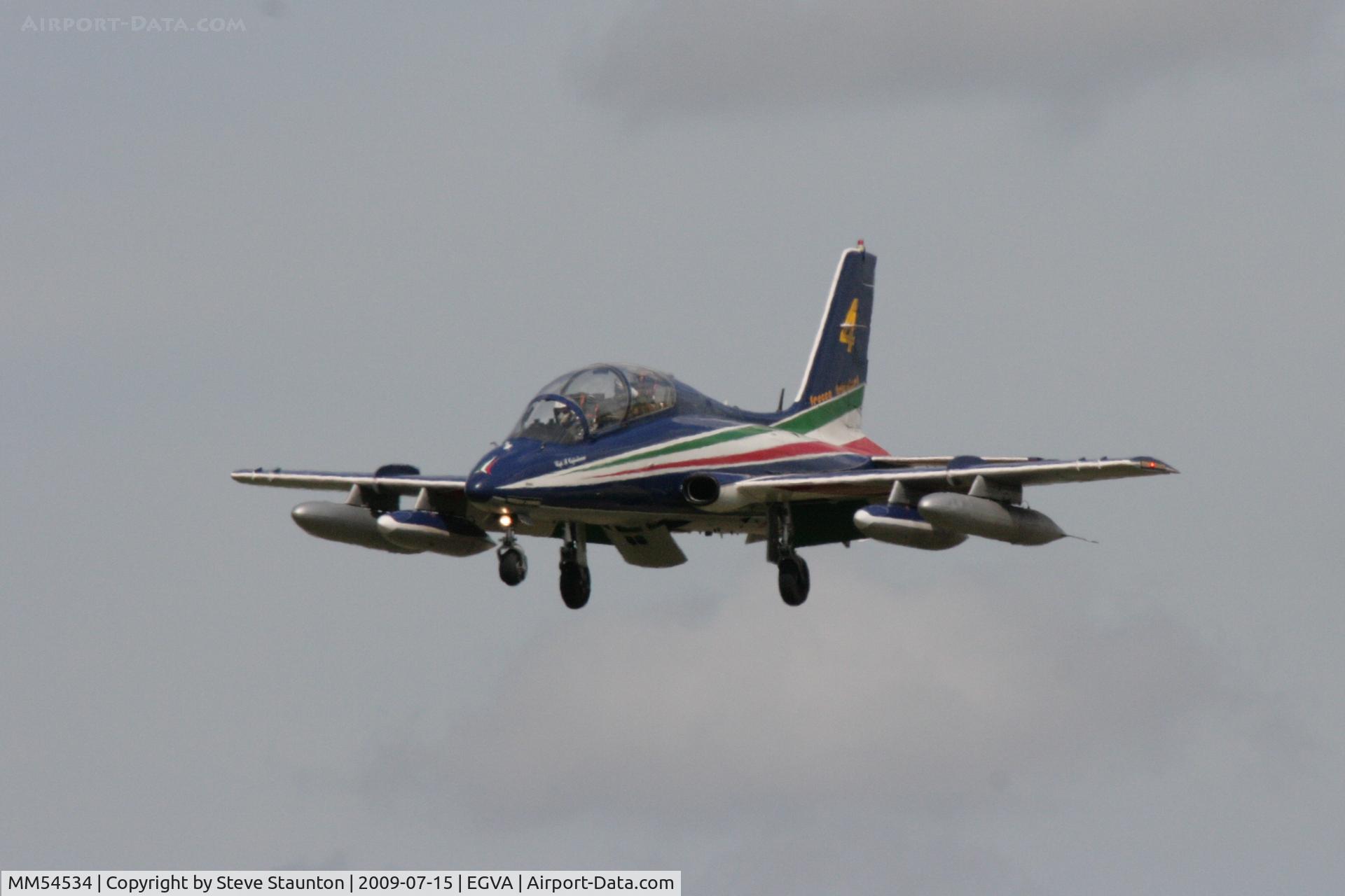 MM54534, Aermacchi MB-339PAN C/N 6741/136/AA068, Taken at the Royal International Air Tattoo 2009