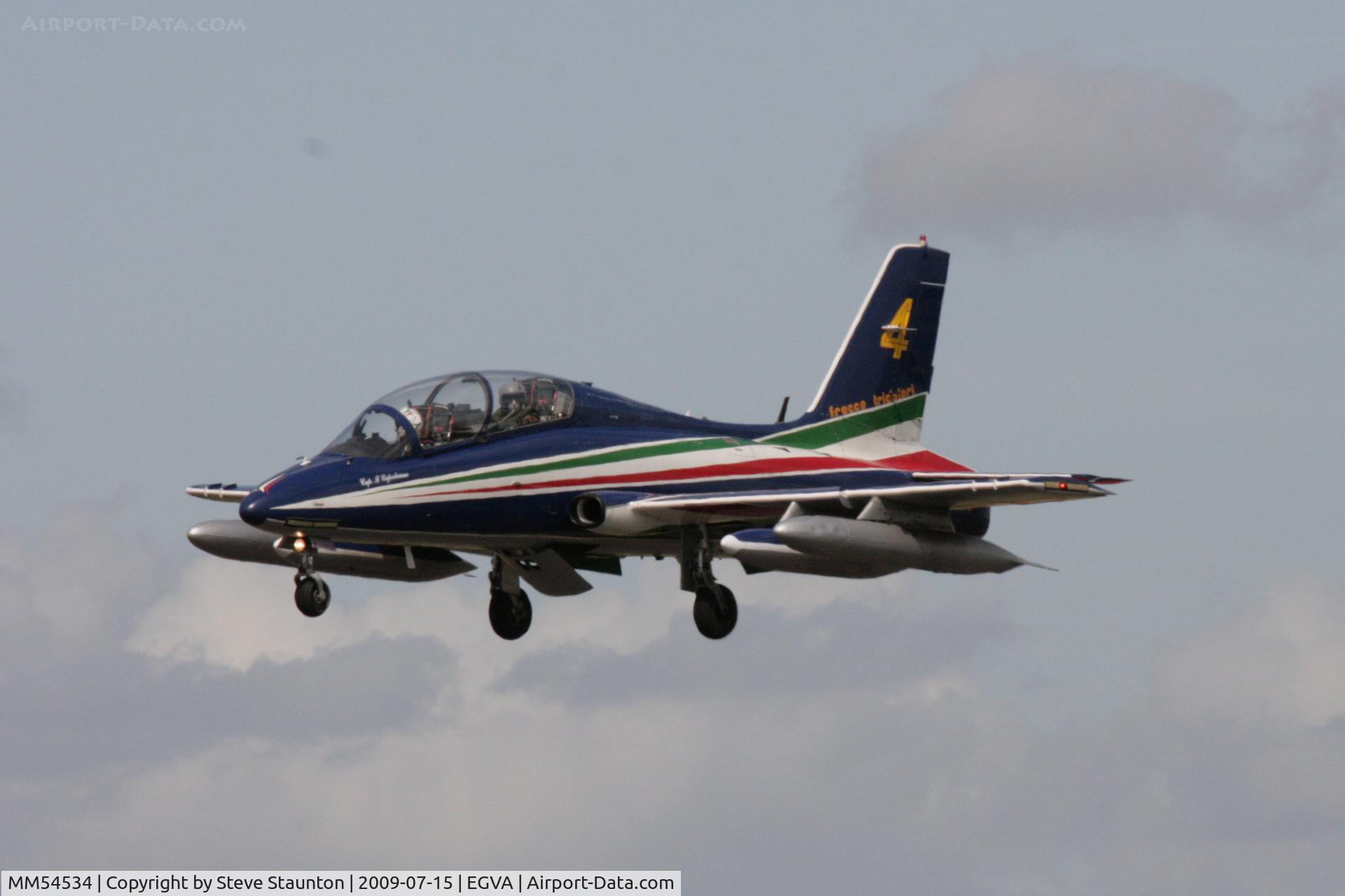 MM54534, Aermacchi MB-339PAN C/N 6741/136/AA068, Taken at the Royal International Air Tattoo 2009