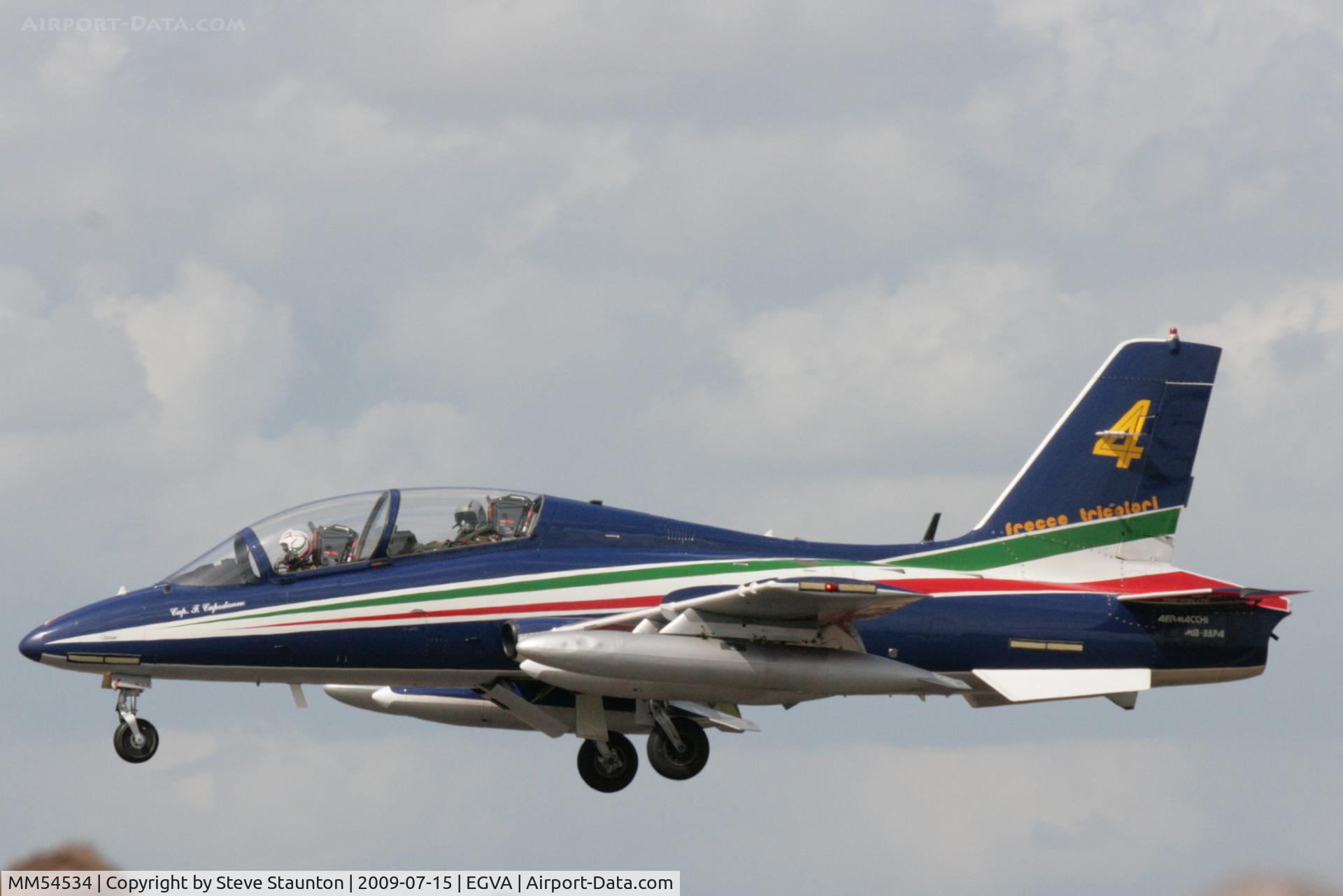MM54534, Aermacchi MB-339PAN C/N 6741/136/AA068, Taken at the Royal International Air Tattoo 2009