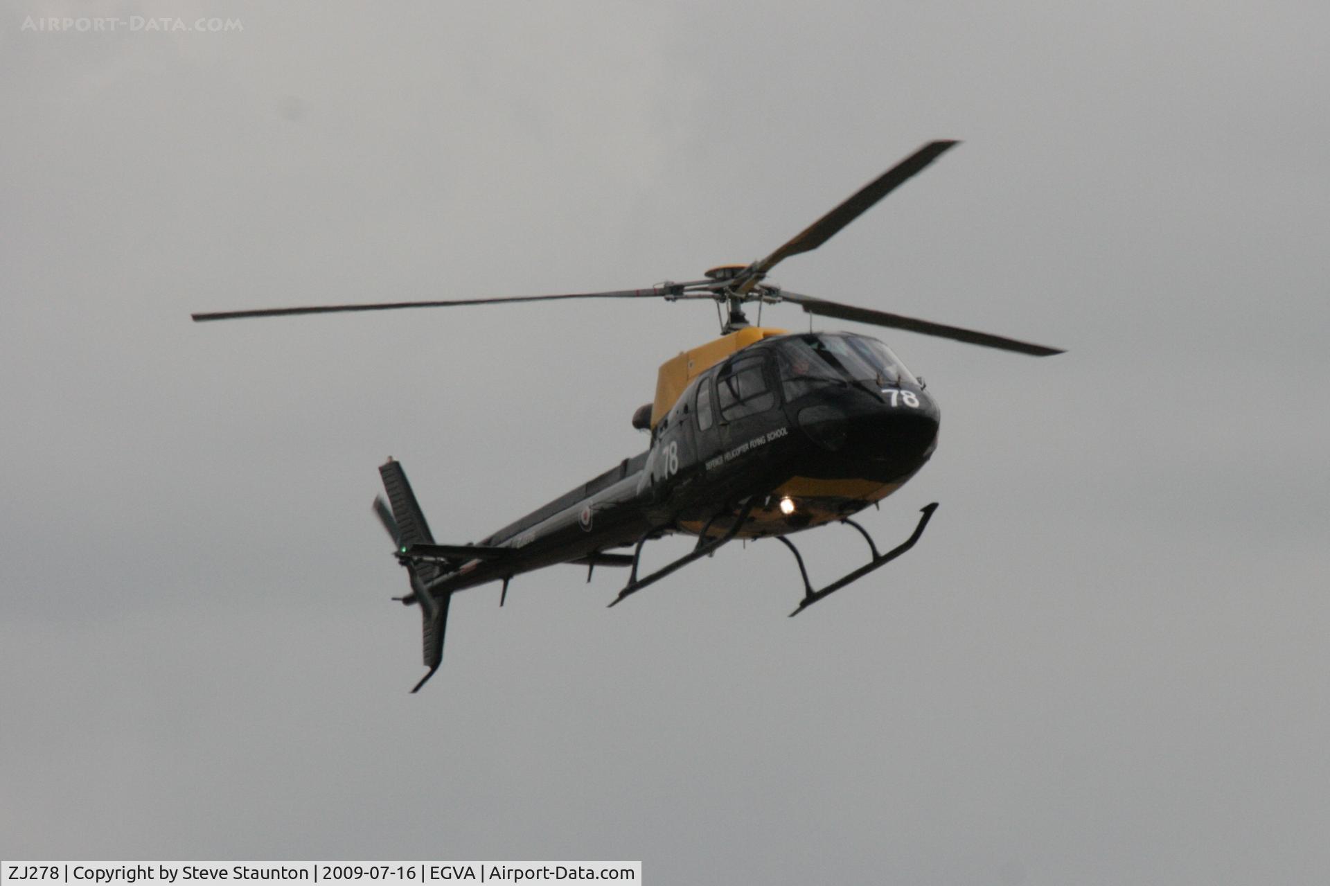 ZJ278, 1997 Eurocopter AS-350BB Squirrel HT1 Ecureuil C/N 3019, Taken at the Royal International Air Tattoo 2009
