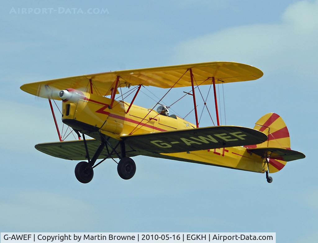 G-AWEF, 1947 Stampe-Vertongen SV-4C(G) C/N 549, SHOT AT HEADCORN