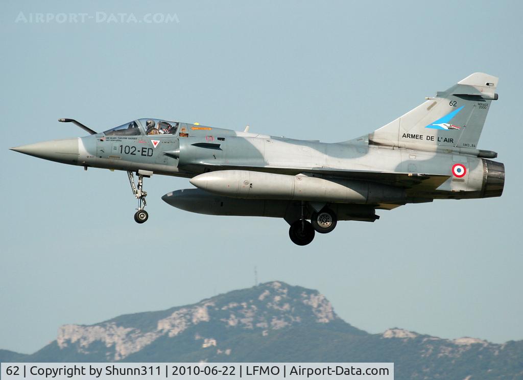 62, Dassault Mirage 2000-5F C/N 279, On  landing during Garuda 2010 Exercice...