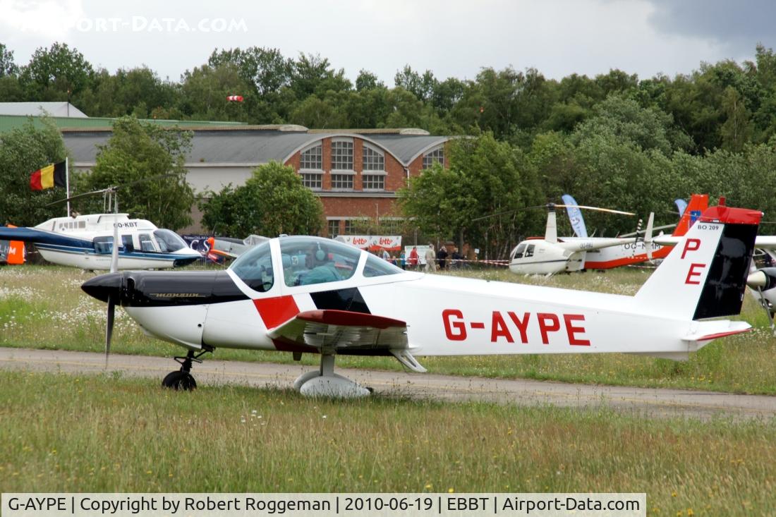 G-AYPE, 1971 Bolkow Bo-209 Monsun 150FF C/N 123, Brasschaat Airfield 100 years
