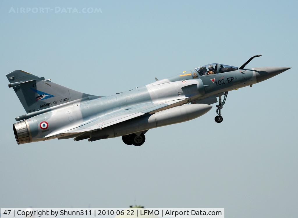 47, Dassault Mirage 2000-5F C/N 217, On take off during Garuda 2010 Exercice...