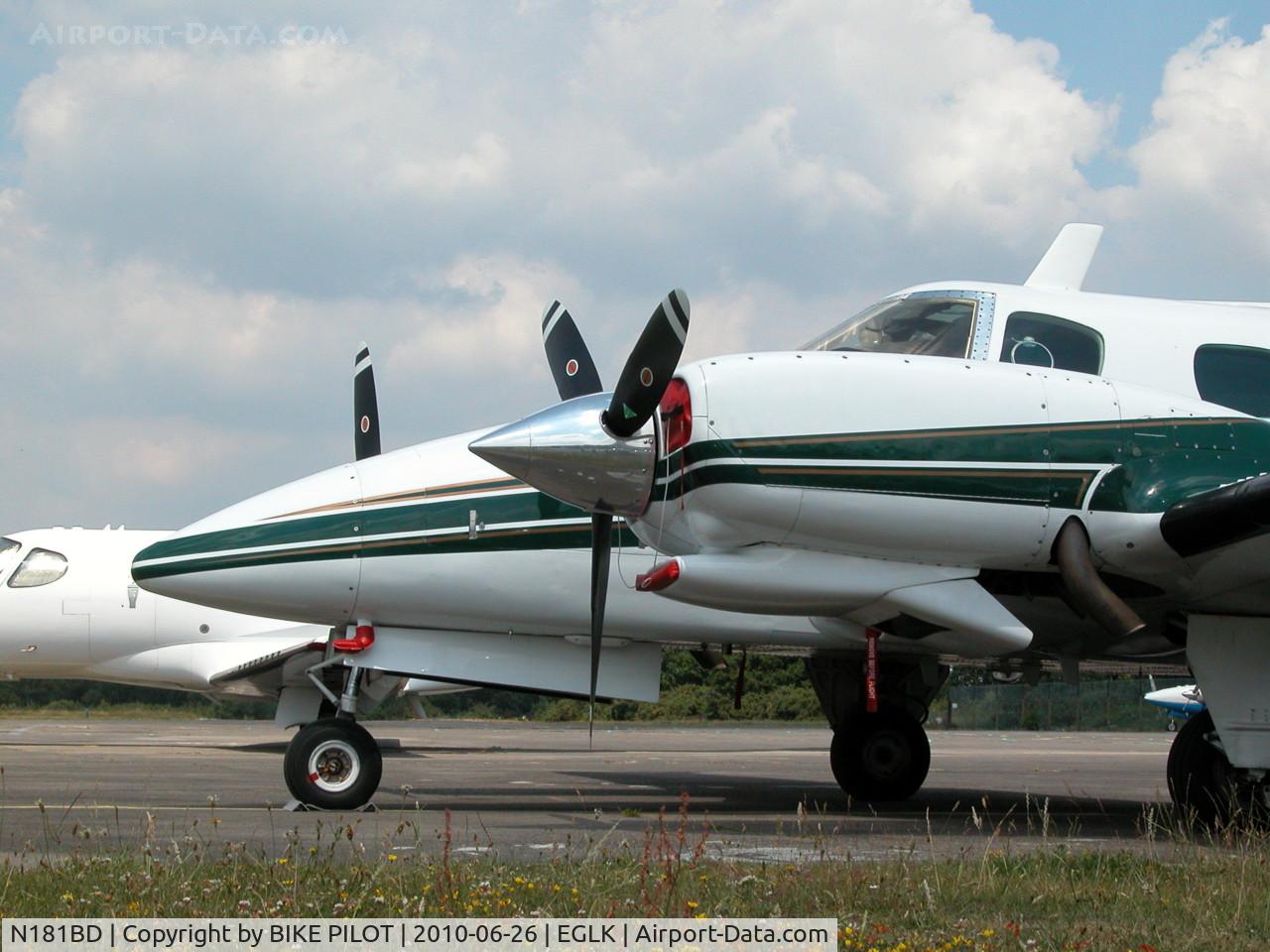 N181BD, 1981 Beech B-60 Duke C/N P-563, NICE DUKE PARKED ON THE TERMINAL APRON